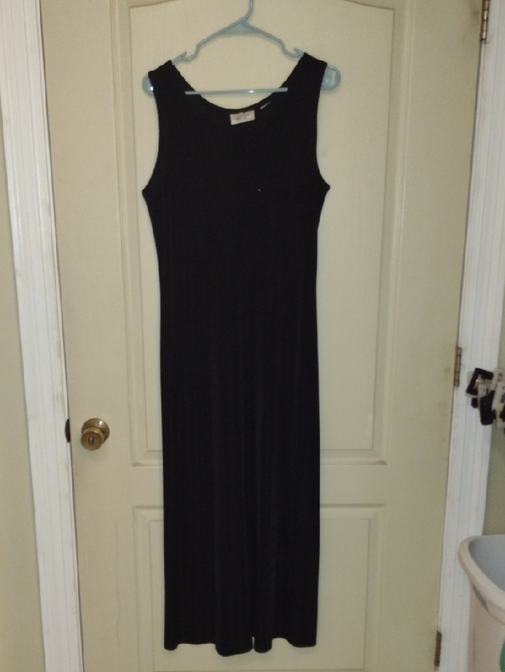 Athleta Black Sleeveless Maxi Tank Dress